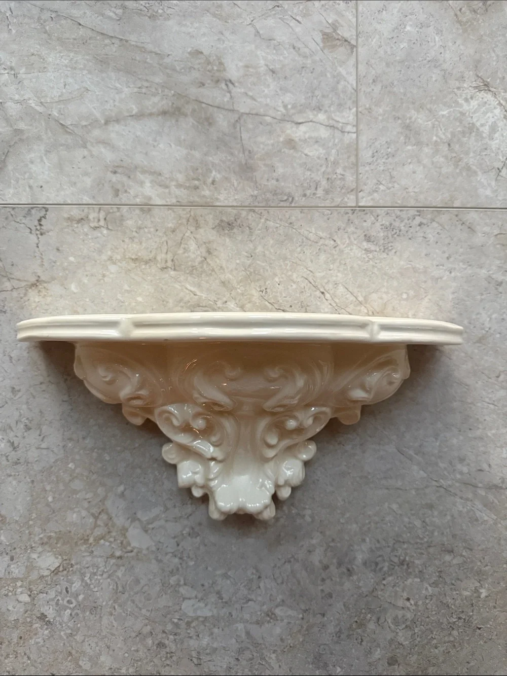 Vintage 1991 Handmade Ceramic Corbel Decorative Shelf